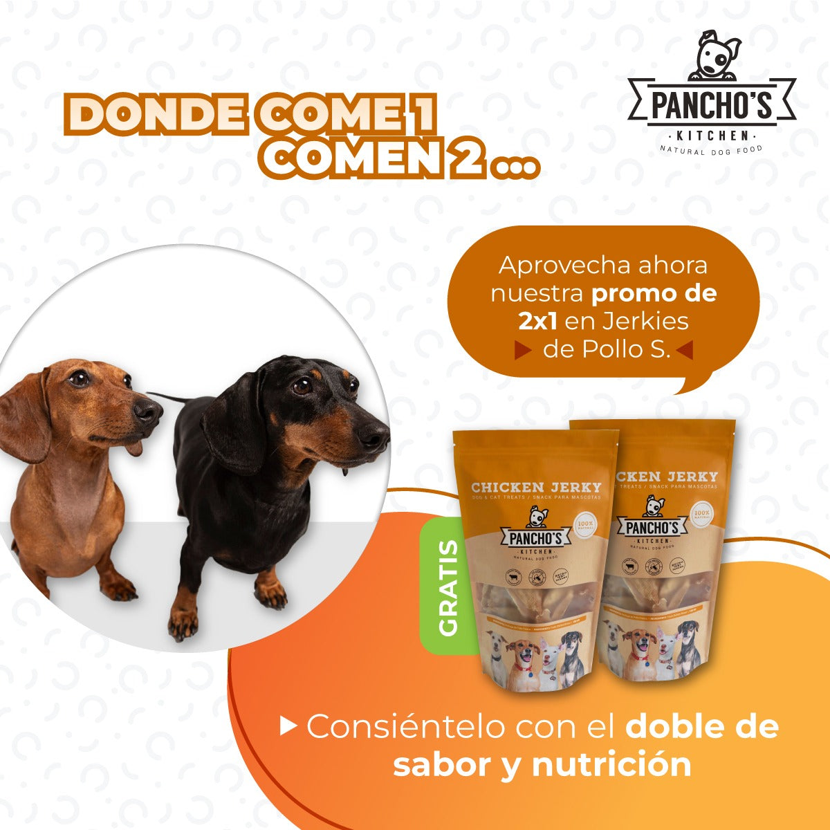 2x1 Jerky de pollo tamaño S